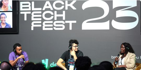 Les membres de l’équipe GitLab lors d’un panel au Black Test Fest 2023